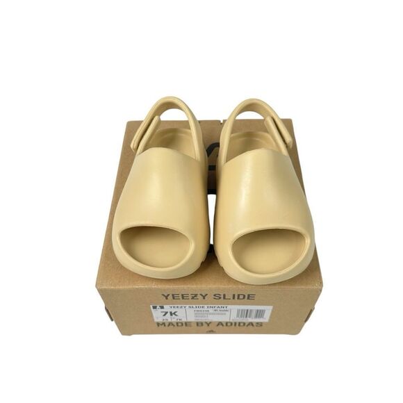 Adidas Yeezy Slide Desert Sand Infant Toddler 7K - Picture 2 of 8